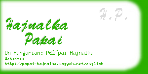 hajnalka papai business card